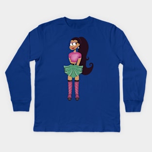 Raspberry Sorbet Girl Kids Long Sleeve T-Shirt